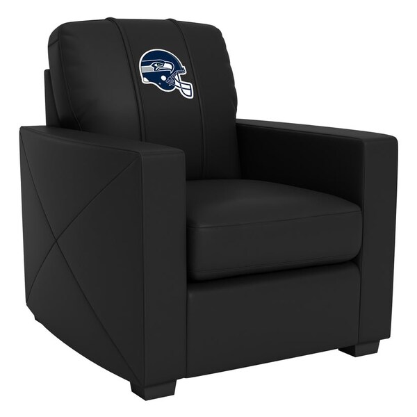 Dreamseat Silver Club Chair with Seattle Seahawks Helmet Logo XZ7759002CHCDBK-PSNFL21037 - main